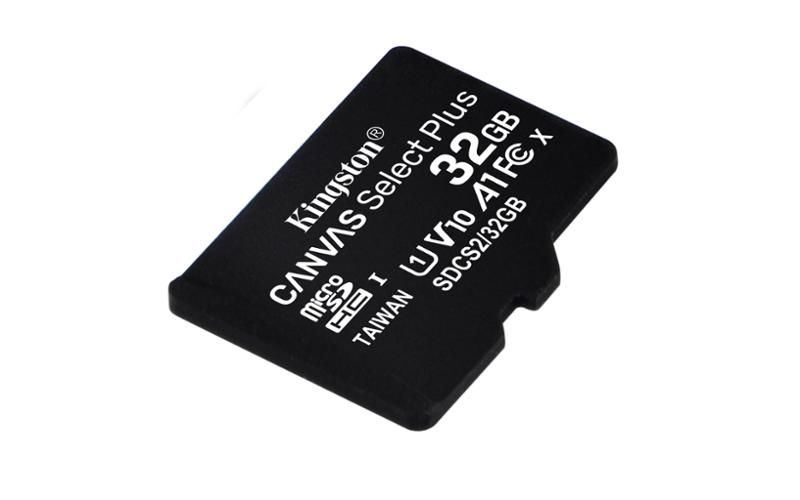 Карта памяти microSDHC, 32Gb, Kingston Canvas Select Plus, без адаптера (SDCS2/32GBSP) 5511240 фото
