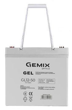 Акумуляторна батарея Gemix, 12V, 50 Агод, GEL, T14 (GL12-50) 8208150 фото