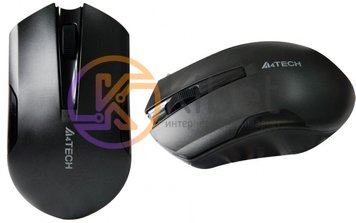Миша A4Tech G3-200N, Black, USB, бездротова, оптична (сенсор V-Track), 1000 dpi, 3 кнопки, 1xAA 3716550 фото