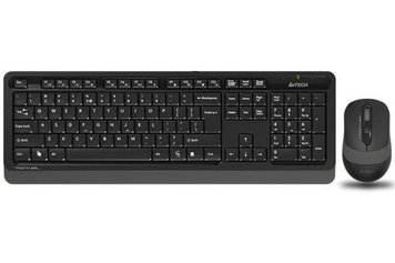 Комплект бездротовий A4tech Fstyler FG1010, Black+Grey, клавіатура+миша 5281500 фото