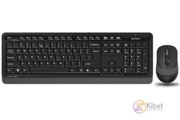 Комплект беспроводной A4tech Fstyler FG1010, Black+Grey, клавиатура+мышь 5281500 фото
