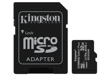 Карта памяти microSDHC, 32Gb, Kingston Canvas Select Plus, SD адаптер (SDCS2/32GB) 5511270 фото