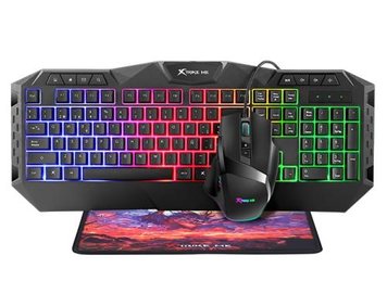 Комплект XTRIKE ME MK-900 USB, Black, підсвічування RGB, Gaming, кабель 1.5м (6932391924457) 7089720 фото