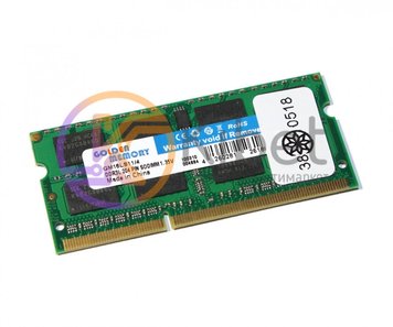 Модуль памяти SO-DIMM, DDR3, 4Gb, 1600 MHz, Golden Memory, 1.35V (GM16LS11 4) 4801680 фото