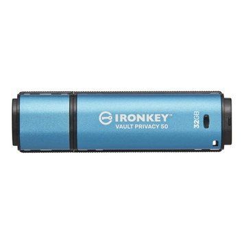 Флеш накопичувач USB 32Gb Kingston IronKey Vault Privacy 50, Blue, USB 3.2 Gen 1 (IKVP50/32GB) 9193560 фото