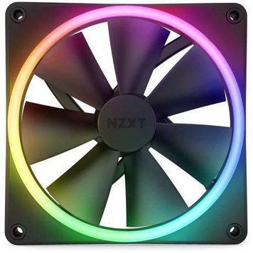 Вентилятор 140 мм, NZXT F140 RGB DUO, Black (RF-D14SF-B1) 8642400 фото