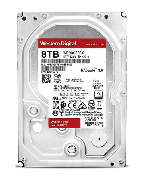 Жесткий диск 3.5" 8Tb Western Digital Red Pro, SATA3, 256Mb, 7200 rpm (WD8003FFBX) 5013600 фото