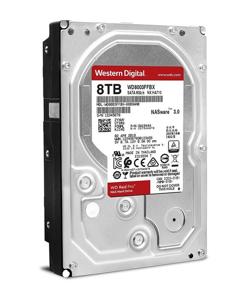 Жорсткий диск 3.5" 8Tb Western Digital Red Pro, SATA3, 256Mb, 7200 rpm (WD8003FFBX) 5013600 фото