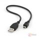 Кабель USB - mini USB 0.3 м Cablexpert Black (CCP-USB2-AM5P-1) 4857780 фото 2