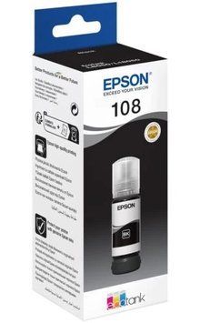 Чорнило Epson 108, Black, 70 мл (C13T09C14A) 8403510 фото