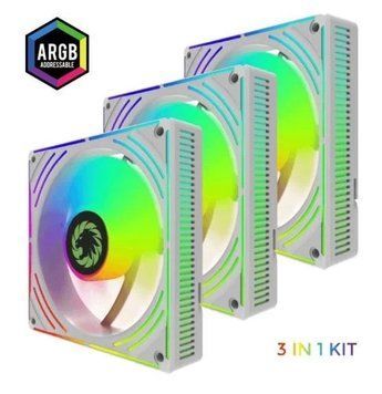 Вентилятор 120 мм, GameMax RA300, White, 3 шт 8678280 фото