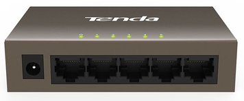 Комутатор TENDA TEF1005D, 5 LAN 10/100BaseT, некерований 5588760 фото