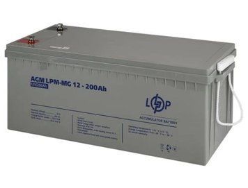Акумуляторна батарея LogicPower, 12V, 200 Агод, AGM (мультигелевий), T11 (3875) 7700850 фото