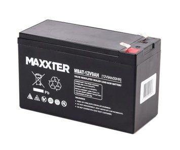 Батарея для ДБЖ 12В 9Ач Maxxter MBAT-12V9AH ШхДхВ 151x65x100 (MBAT-12V9AH) 6157590 фото