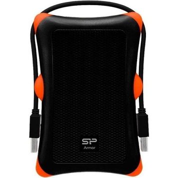 Зовнішній жорсткий диск 1Tb Silicon Power Armor A30, Black (SP010TBPHDA30S3K) 5875080 фото