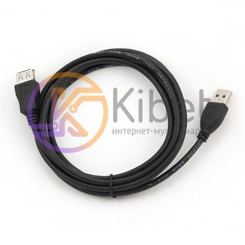 Кабель-удлинитель USB 1.8 м Cablexpert Black, позолоченные контакты (CCP-USB2-AM 5042070 фото