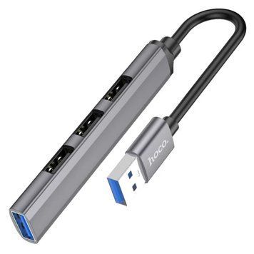 Хаб USB HOCO HB26, Grey 9831960 фото