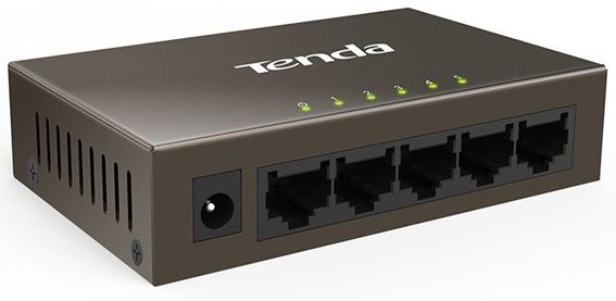 Комутатор TENDA TEF1005D, 5 LAN 10/100BaseT, некерований 5588760 фото