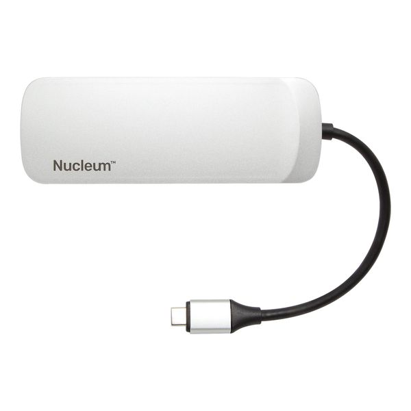 Концентратор USB 3.1 Kingston Nucleum, White, 2xUSB 2.0 / 2xUSB Type-C / microSD / HDMI (C-HUBC1-SR-EN) 5447220 фото