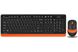 Комплект беспроводной A4tech Fstyler FG1010, Black+Orange 5589480 фото 1