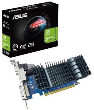 Видеокарта GeForce GT710, Asus, 2Gb GDDR5, 64-bit (GT710-SL-2GD5-BRK-EVO) 8597160 фото