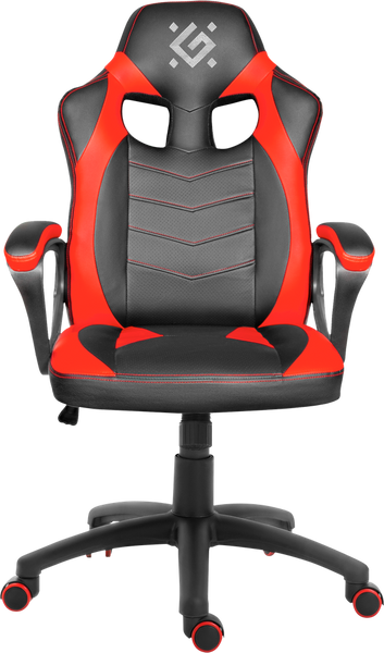 Ігрове крісло Defender SkyLine, Black/Red, екошкіра, до 140 кг (64357) 6898620 фото
