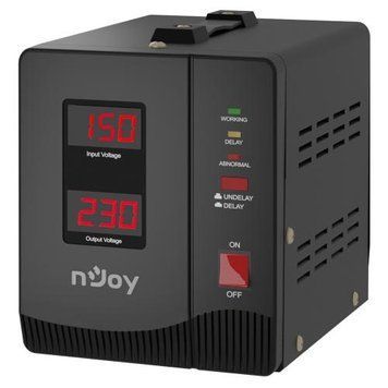 Стабілізатор nJoy Alvis 2000, Black, 2000 ВА / 1200 Вт 8757300 фото