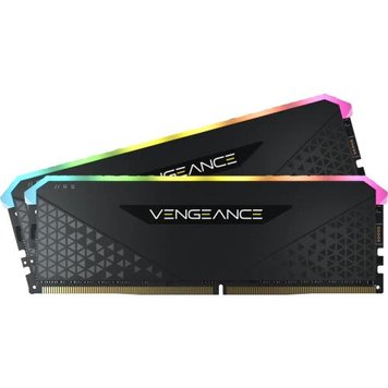 Пам'ять 16Gb x 2 (32Gb Kit) DDR4, 3200 MHz, Corsair Vengeance RGB RS, Black (CMG32GX4M2E3200C16) 7625640 фото