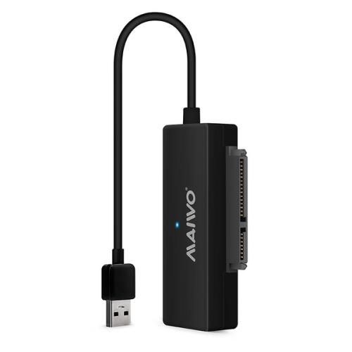 Адаптер Maiwo K104A USB 3.0 - SATA III, з блоком живлення 12В/2А (K10435A) 5633250 фото