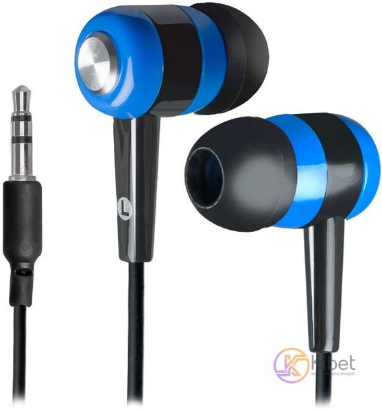 Навушники Defender Basic 616, Black/Blue, 3.5 мм, вакуумні, 105 дБ, 32 Ом, 1.1 м (63616) 4136580 фото