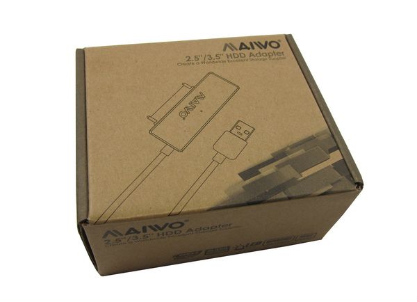 Адаптер Maiwo K104A USB 3.0 - SATA III, с блоком питания 12В/2А (K10435A) 5633250 фото