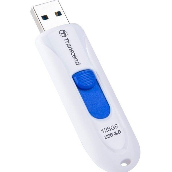 Флеш накопичувач USB 128Gb Transcend JetFlash 790, White, USB 3.1 Gen 1 (TS128GJF790W) 3802830 фото