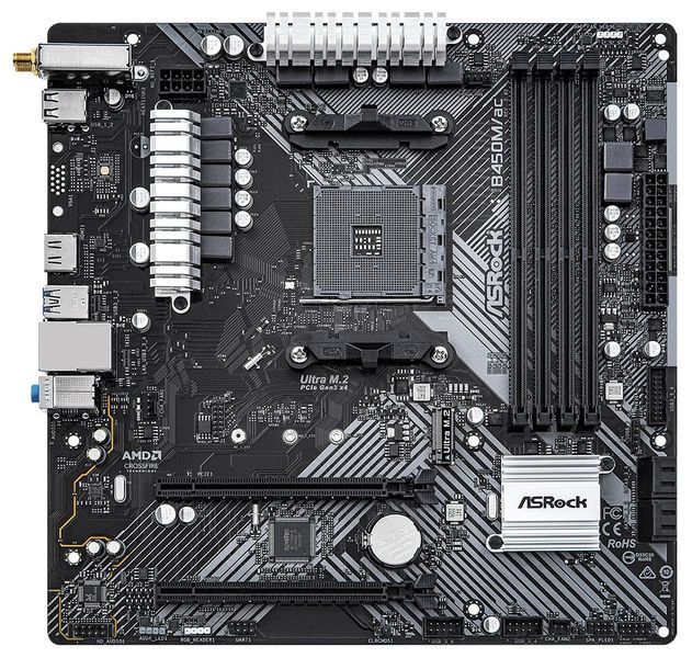 Мат.плата AM4 (B450) AsRock B450M/ac R2.0 8956560 фото