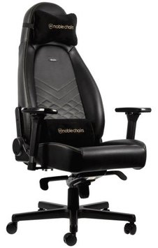 Ігрове крісло Noblechairs ICON, Black/Gold (NBL-ICN-PU-GOL) 8346570 фото