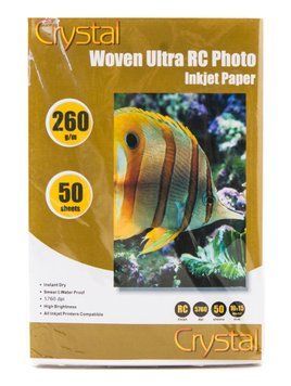 Фотобумага Crystal, холст, A6 (10x15), 260 г/м&sup2;, 50 л (RCW-R6-260-50) 3168480 фото