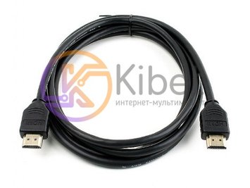 Кабель HDMI - HDMI 1 м Atcom Black, V2.0, позолочені конектори (24941) 3674880 фото