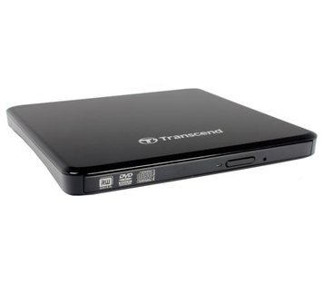 Зовнішній оптичний привід Transcend, Black, DVD+/-RW, Ultra Slim, USB 2.0 (TS8XDVDS-K) 4171410 фото