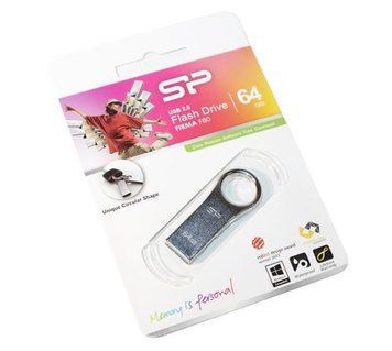 Флеш накопичувач USB 64Gb Silicon Power Firma F80, Titanium, USB 2.0 (SP064GBUF2F80V1S) 4942590 фото
