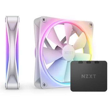 Вентилятор 140 мм, NZXT F140 RGB DUO, White, 2 шт (RF-D14DF-W1) 8642460 фото
