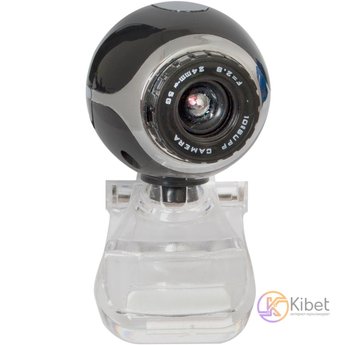 Веб-камера Defender C-090, Black/Gray, 0.3 Mp, 640x480, мікрофон, ручний фокус (від 3 см до нескінченності), кут огляду 54 °, універсальне кріплення, USB / 3.5 мм, 1.4 м (63090) 3970620 фото