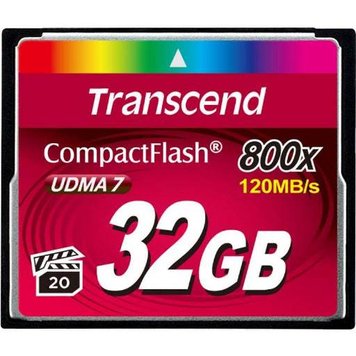 Карта памяти CompactFlash, 32Gb, Trancsend, 800x (TS32GCF800) 4201620 фото