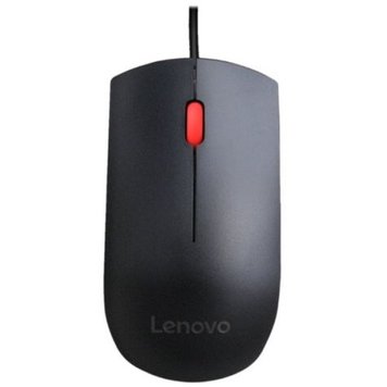 Мышь Lenovo Essential, Black, USB, оптическая, 1600 dpi, 3 кнопки, 1.8 м (4Y50R20863) 5951910 фото