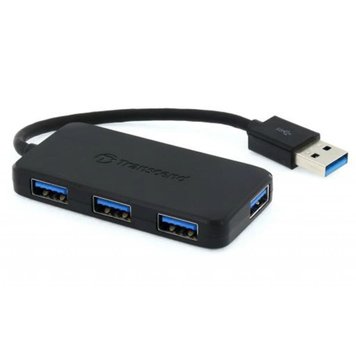 Концентратор USB 3.1 Transcend HUB2, Black, 4 порта USB 3.1 (TS-HUB2K) 5609220 фото