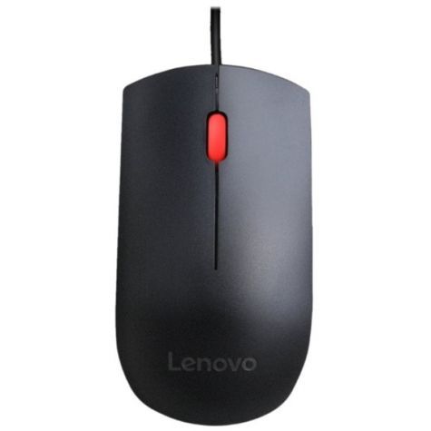 Миша Lenovo Essential, Black, USB, оптична, 1600 dpi, 3 кнопки, 1.8 м (4Y50R20863) 5951910 фото