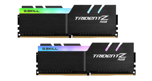 Память 16Gb x 2 (32Gb Kit) DDR4, 3600 MHz, G.Skill Trident Z RGB, Black (F4-3600C18D-32GTZR) 5586870 фото