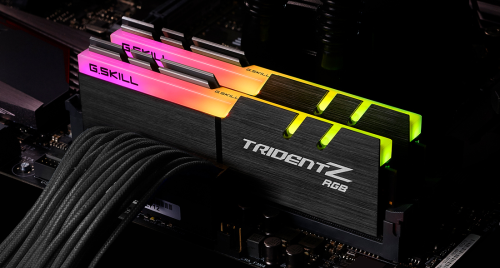 Память 16Gb x 2 (32Gb Kit) DDR4, 3600 MHz, G.Skill Trident Z RGB, Black (F4-3600C18D-32GTZR) 5586870 фото