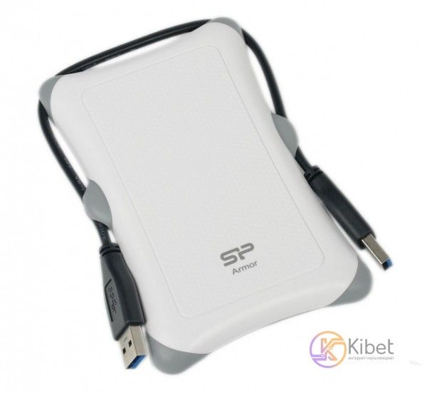 Зовнішній жорсткий диск 1Tb Silicon Power Armor A30, White, 2.5', USB 3.0 (SP010TBPHDA30S3W) 4512330 фото