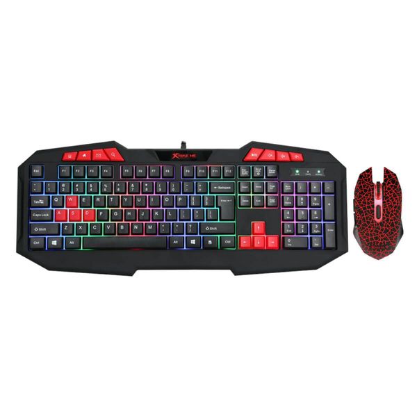 Комплект XTRIKE ME MK-503 USB, Black, підсвічування RGB, Gaming, кабель 1.5м (6932391922088) 7075530 фото