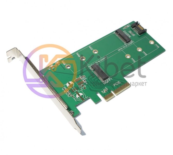 Контроллер PCI-Express X1 - Maiwo KT015 Multi-Size PCIex4 SATA to M.2 (M-Key o 4797660 фото