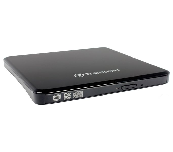 Внешний оптический привод Transcend, Black, DVD+/-RW, Ultra Slim, USB 2.0 (TS8XDVDS-K) 4171410 фото